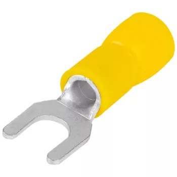 Tracon SV4 szigetelt villás saru sárga 6 mm² M4
