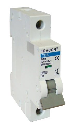 Tracon TDA-1B-32 Kismegszakító 1P, 32A, B karakterisztika, 10kA