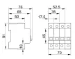 Tracon TIK2-40 leválasztó kapcsoló 2P 40A