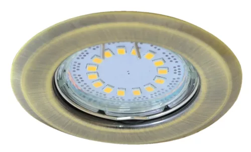 Tracon, TLC-2MG, beépíthető hidegtükrös matt arany spot lámpatest, MR16-es foglalattal, NEM állítható (FIX), (MAX 50W) D=82mm (Tracon TLC-2MG)