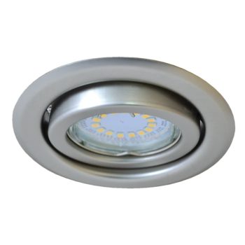   Tracon, TLC-6MC, beépíthető hidegtükrös matt króm spot lámpatest, MR16-es foglalattal, 30°-ban állítható, (MAX 50W) D=97mm (Tracon TLC-6MC)