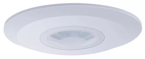Tracon, TMB-011L, beltéri mennyezeti mozgásérzékelő, lapos, 360° érzékelési szög, 3-2000 Lux beállítható megvilágítás, 10mp-15p beállítható időkésleltetés, IP20, fehér (Tracon TMB-011L)