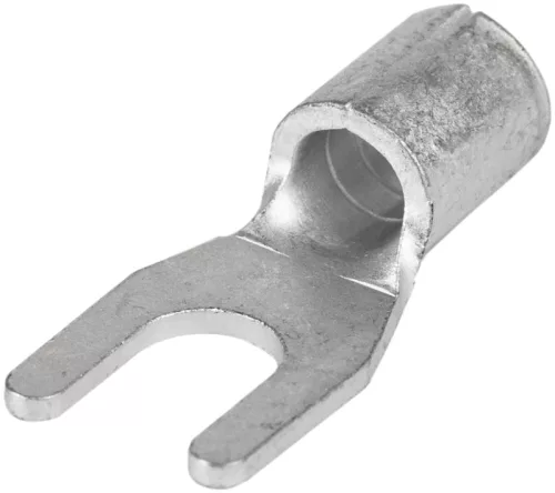 Tracon V2.5-3 szigeteletlen villás lemezsaru 2,5mm2, (d1=2,3mm, d2=3,7mm), ónozott elektrolitréz