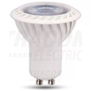   Tracon, VCOB5NW, LED-es SPOT fényforrás, ( VCOB ) 5W-os teljesítményű, GU10 foglalattal, 4000K-es színhőmérsékletü, SMD LED ( 360 lm ) Tracon ( VCOB5NW )