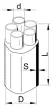 Tracon VE58033 négyágú gyantás végelzáró 5-erű 5×70–5×120 mm²