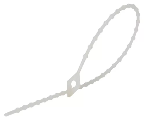 Tracon 100N-GY Gyöngyös nyitható kábelkötegelő, natúr, 100×1,2mm, D=3-25mm, PA6.6