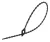 Tracon 160F-GY, Gyöngyös nyitható kábelkötegelő, fekete 150×1,7mm, D=4-38mm, PA6.6