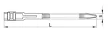 Tracon 180-12, PA12 kábelkötegelő, UV-álló, fekete 180×9mm, D=5-45mm, PA12