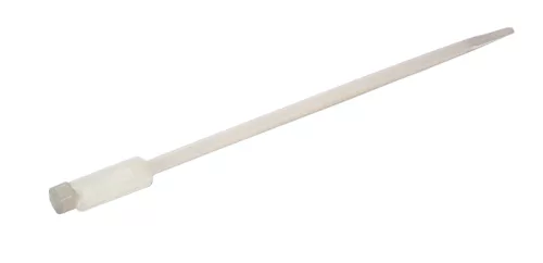 Tracon 190J Jelzőcímkés kábelkötegelő, natúr, 190×3,6mm, D=10-48mm, PA6.6, (a×b=27×13mm)