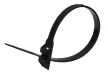 Tracon 300-12, PA12 kábelkötegelő, UV-álló, fekete 300×9mm, D=25-80mm, PA12