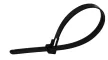 Tracon 351-NY, Nyitható kábelkötegelő, fekete 350×8mm, D=10-100mm, PA 6.6