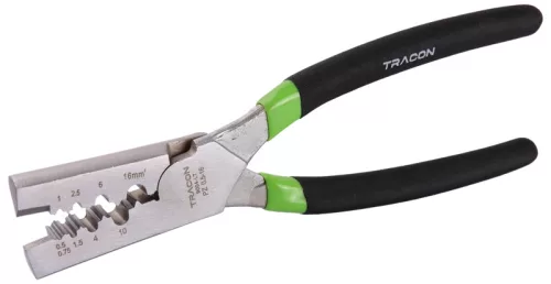 Tracon 9004-LT érvéghüvely présszerszám 0,5–16 mm² szigeteletlen szigetelt iker