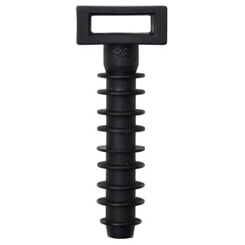   Tracon 9843, Beüthető kábelkötegelő tipli d=8mm, A=10,3×3,2mm, PA6.6