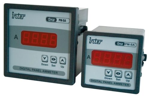 Tracon ACAMD-72, Digitális váltakozó áramú ampermérő áramváltós méréshez 72×72mm, 5A AC