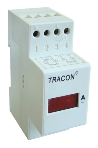 Tracon ACAMSD-10, Sínre pattintható digitális váltakozó áramú ampermérő 10A AC, Us=230V