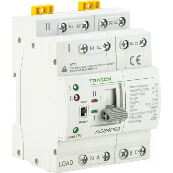   Tracon ACS4P63 Automata választókapcsoló 230 V AC, 63A, 50/60 Hz