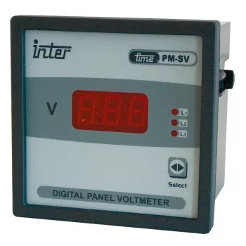   Tracon ACVMD-K-72-500, Digitális 3 fázisú váltakozó áramú voltmérő, direkt 72×72mm, 500V AC