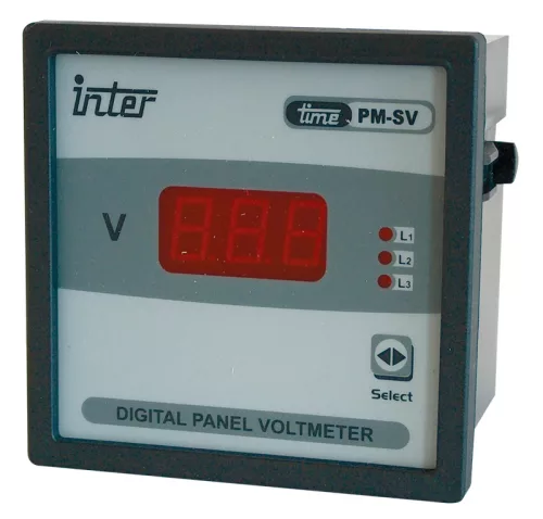 Tracon ACVMD-K-72-500, Digitális 3 fázisú váltakozó áramú voltmérő, direkt 72×72mm, 500V AC