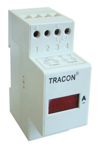 Tracon ACVMSD-500 Sínre pattintható digitális váltakozó áramú voltmérő 500V AC, Us=230V