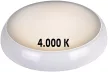 Tracon ADAME13W, Falon kívüli védett LED lámpatest,inverter,állítható színhő 230VAC,13/2W,1200/140lm,3000/4000/6500K,1h,IP54