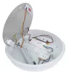 Tracon ADAMSE13W, Falon kívüli védett LED lámpatest, inverter, mozgásérzékelő 230VAC,13/2W,1200/140lm,1h,3000/4000/6500K,1-8m,10s-12m,IP54