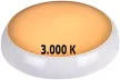 Tracon ADAMSE17W, Falon kívüli védett LED lámpatest, inverter, mozgásérzékelő 230VAC,17/2W,1600/140lm,1h,3000/4000/6500K,1-8m,10s-12m,IP54