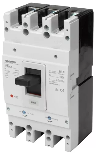 Tracon AKM4-630, Kompakt megszakító 3P,630A,Ir=(0,8-1,0)In,400/415V, 50/60Hz, Icu=50kA, Ics=35kA