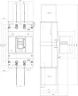Tracon AKM4-630, Kompakt megszakító 3P,630A,Ir=(0,8-1,0)In,400/415V, 50/60Hz, Icu=50kA, Ics=35kA
