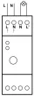 Tracon ALK-BOX, Alkonyatkapcsoló 16A/230V, 50 Hz, 2-100lux, IP20