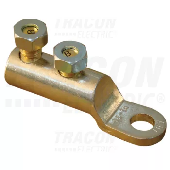   Tracon AS16-70CS12, Szakadófejes csavaros alumínium szemes csősaru 16-70mm2, 2×M12