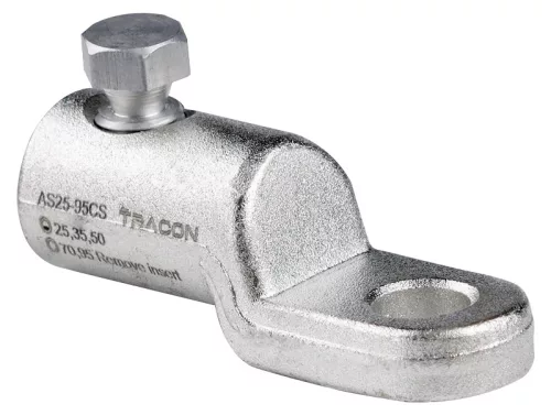 Tracon AS25-95CS16 Szakadófejes csavaros alumínium szemes csősaru 16-70mm2, 1×M12