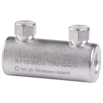   Tracon AT10-35CS Szakadófejes csavaros alumínium toldóhüvely 10-35mm2, 2xM10
