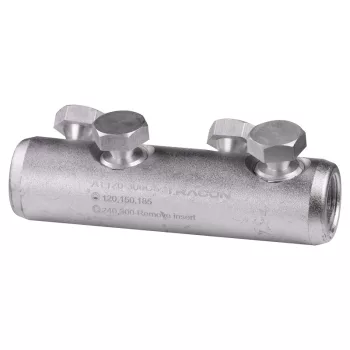   Tracon AT120-300CS Szakadófejes csavaros alumínium toldóhüvely 120-300mm2, 4xM22