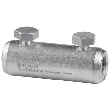 Tracon AT35-150CS szakadófejes csavaros alumínium toldóhüvely 35-150 mm² (1+1)×M17