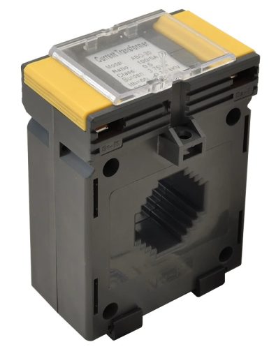 Tracon AV40150SH, Sínre fűzhető áramváltó, 40-as sínre, Po:0,5 150A/5A, 5VA, Po:0,5