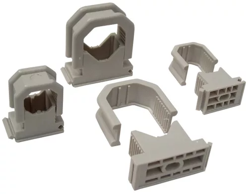 Tracon BCSV-4, Kábel- és csőrögzítő, sorolható, szürke d=19-26mm, PA6.6