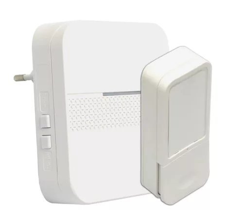 Tracon BELLW5-1V1 kinetikus vezeték nélküli csengő, 230 VAC, 82 dB, IP44