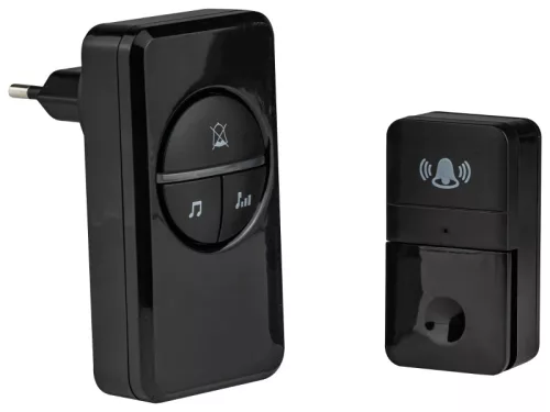Tracon BELLW7-1V1 vezeték nélküli kinetikus csengő 230 VAC IP44 100 m 16 dallam 82 dB