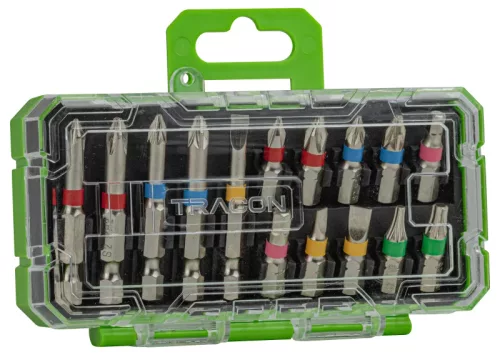 Tracon BIT15 Bitfej készlet S2, HRC 58-62, 15pcs