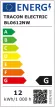 Tracon BL0612NW, LED tükörvilágító lámpa 230VAC, 50Hz, 12W, 4000K, 860lm, IP44,