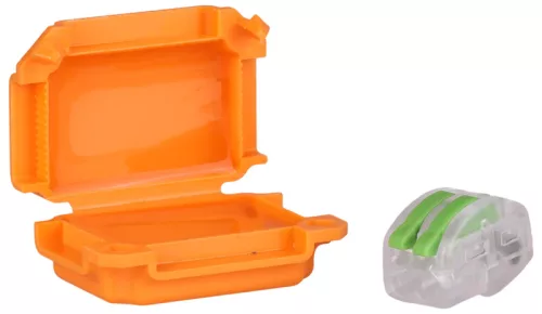 Tracon BOXW1 Vízálló műanyag doboz, narancssárga 41x28x19mm, IPX8