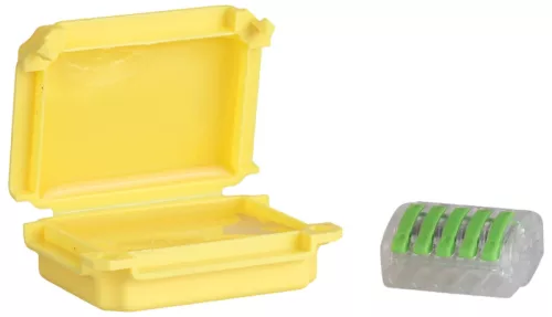 Tracon BOXW3 vízálló műanyag doboz sárga IPX8 53 x 39 x 24 mm