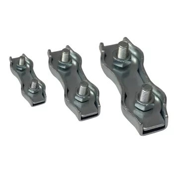   Tracon BSZ2-4 Sodronyszorító bilincs, dupla, acél d=4-4,8mm, M5