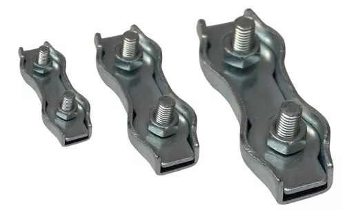 Tracon BSZ2-5 Sodronyszorító bilincs, dupla, acél d=5mm, M5