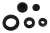 Tracon BV0603, Kábelbevezető, nyitott, gumi B=6mm, C=3mm