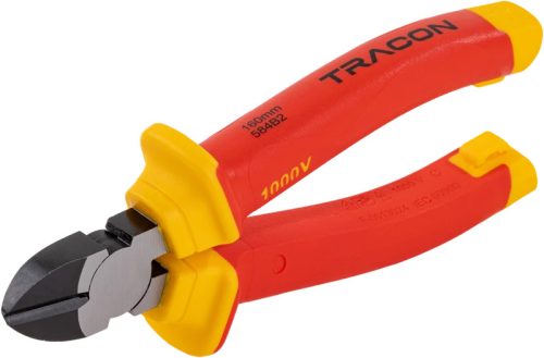 Tracon CC-1000 Oldalcsípő fogó, 1000V-ra szigetelt AC 1000V, L= 160mm, 240g