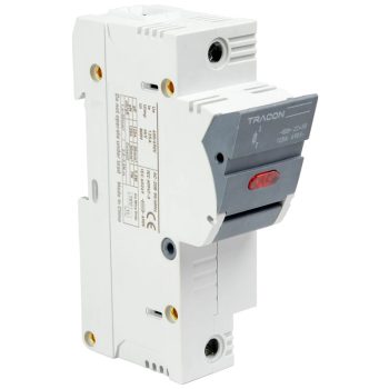   Tracon CFBL1P100 Szakaszolókapcsoló-biztosító hengeres bizt.hoz, maszkolható 100A, 22x58mm, Un=400V/690V, 1P, LED