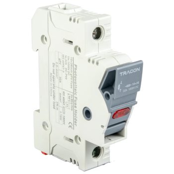   Tracon CFBL1P50 Szakaszolókapcsoló-biztosító hengeres bizt.hoz, maszkolható 50A, 14x51mm, Un=400V/690V, 1P, LED