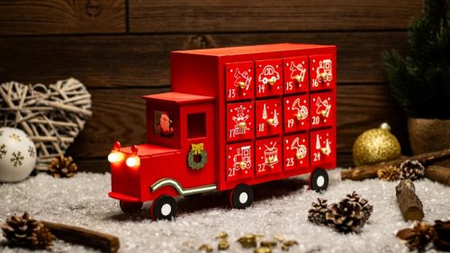 Tracon CHRACC3WW LED karácsonyi adventi kalendárium,autó, elemes (X24009), Timer 6+18h, 3LED, 3000K, 2xAAA