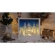 Tracon CHRAFWW LED karácsonyi tájkép, fa, elemes Timer 6+18h, 12LED, meleg fehér ( 3000K ) színhőmérséklettel, 2xAA ( CHRAFWW )